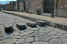 Fussgängerstreifen in Pompeji